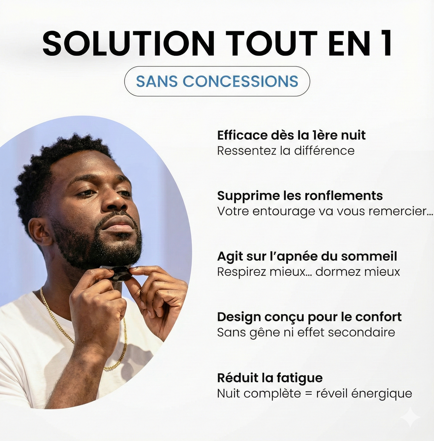 Dispositif Avancé Anti-Ronflement (5 Patchs OFFERTS)