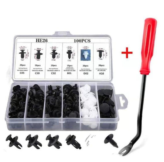 100 clips de fixation